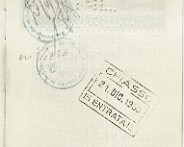 Ben paspoort dl4  Paspoort ome Ben, je ziet de doorreis grensplaats italie in december 1950