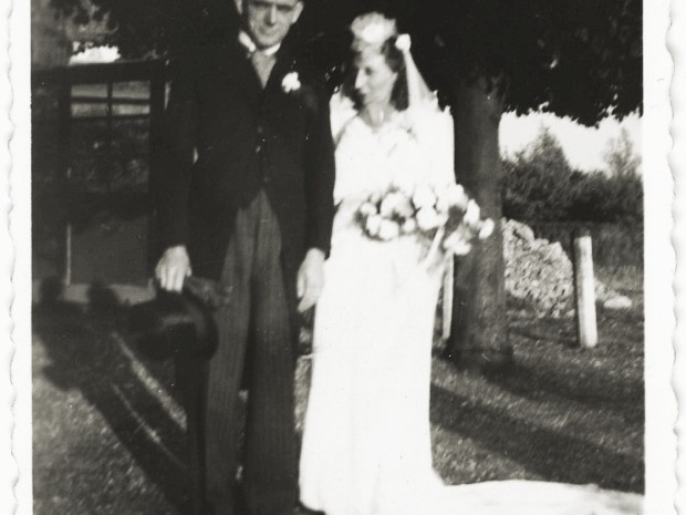 Trouwdag Jan en Jeanne 28-08-1946