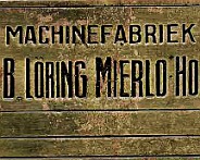 machineplaatje-1  Fabrieksplaatje Machinefabriek H.B. Löring te Mierlo-hout