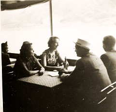 1953 vakantie Op de boot