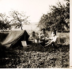1953 vakantie Vrij kamperen in de Vogezen