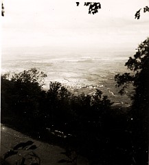 Uitzicht van Haut Koeningsbourg op de Rijnvlakte