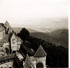Kasteel Haut Koenigsbourg uitzicht Rijnvlakte